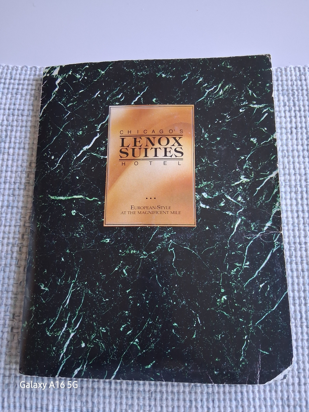 Lenox Suites Hotel Chicago Memorabilia Guestroom Stationery